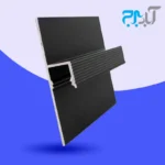 پروفیل آلومینیوم نور مخفی دیوار و سقف رنگ مشکی (شادو) قرنیز