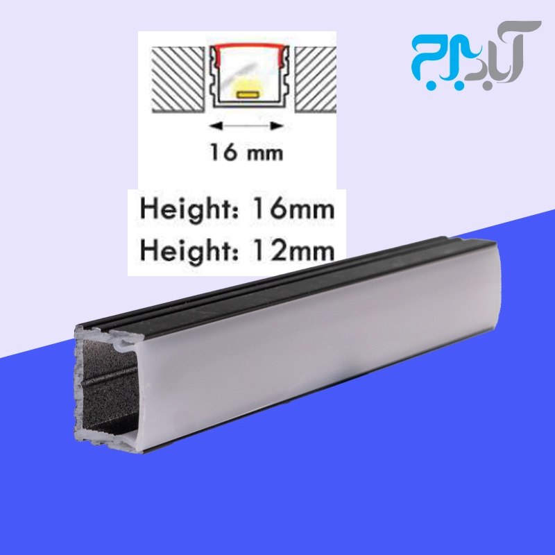 23 لاین نوری عرض 35 میل و ارتفاع 12 میل T.LIGHT 35D رنگ سفید - Image 1